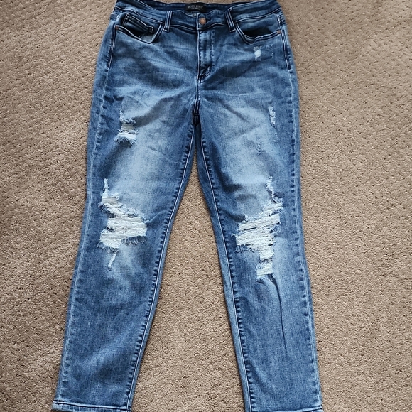 Judy Blue Denim - Judy Blue Distressed Blue Jeans